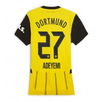 Fotballdrakt Dame Borussia Dortmund Karim Adeyemi #27 Hjemmedrakt 2024-25 Kortermet